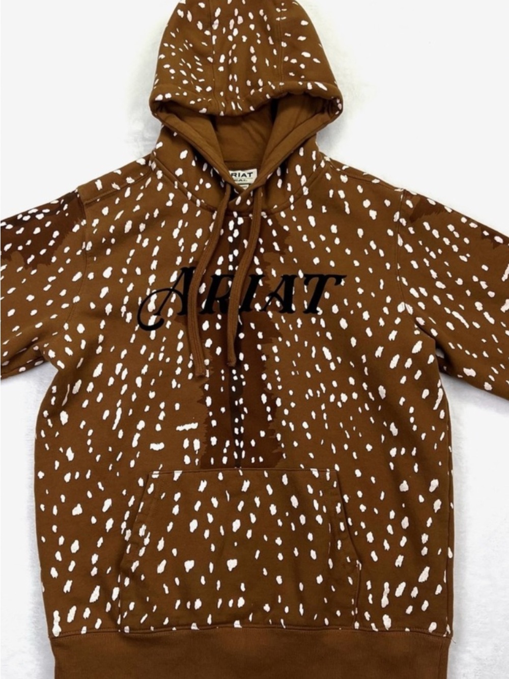 Women’s ariat fleece fawn print hoodie size M